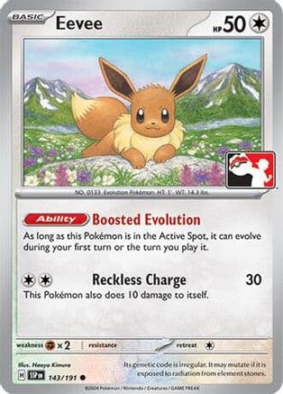 Eevee 143- Prize Pack Series Cards Holofoil