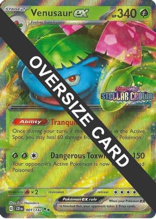 Venusaur ex 001- Jumbo Cards Holofoil