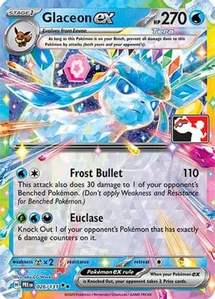 Glaceon ex 026/131 - Prize Pack Series Cards Holofoil