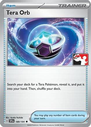Tera Orb 189- Prize Pack Series Cards Holofoil