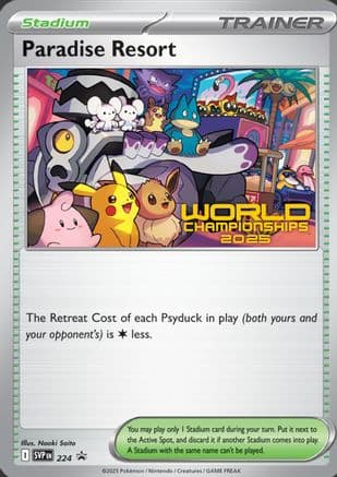 Paradise Resort (World Championships 2025) 224 SV Scarlet & Violet Promo Cards - Promo
