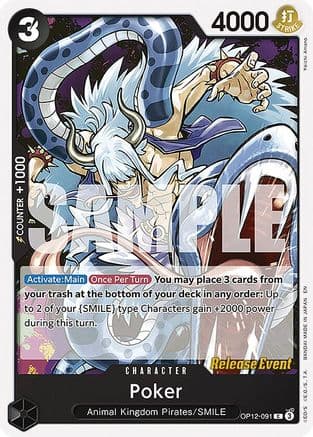 Poker (OP12-091) - Legacy of the Master Release Event Cards
