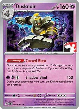 Dusknoir 020/064 - Prize Pack Series Cards