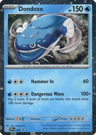Dondozo (Cosmos Holofoil) 012- SV Scarlet & Violet Promo Cards Holofoil
