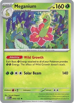 Meganium 010- ME01 Mega Evolution Holofoil