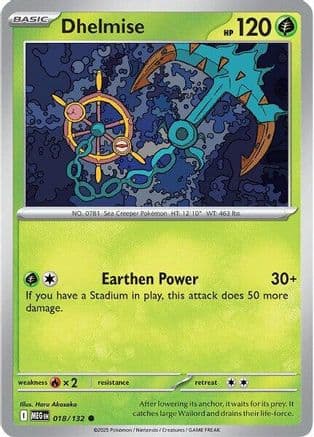 Dhelmise 018- ME01 Mega Evolution