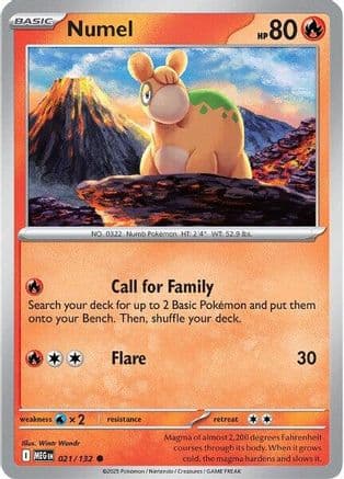 Numel 021- ME01 Mega Evolution Reverse Holofoil
