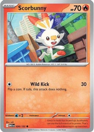 Scorbunny 026- ME01 Mega Evolution