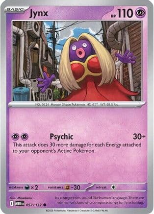 Jynx 057- ME01 Mega Evolution Reverse Holofoil