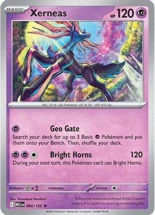 Xerneas 064- ME01 Mega Evolution Reverse Holofoil
