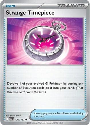 Strange Timepiece 128- ME01 Mega Evolution Reverse Holofoil