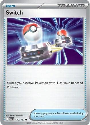 Switch 130- ME01 Mega Evolution Reverse Holofoil