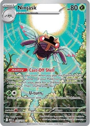 Ninjask 137/132 - Holofoil ME01 Mega Evolution - Illustration Rare