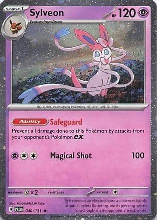 Sylveon (Cosmos Holo) 040/131 - Miscellaneous Cards & Products Holofoil