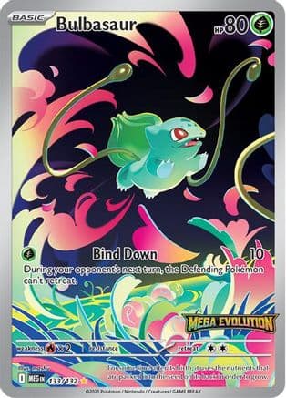 Bulbasaur (Mega Evolution Stamped) 133/132 - Miscellaneous Cards & Products Holofoil