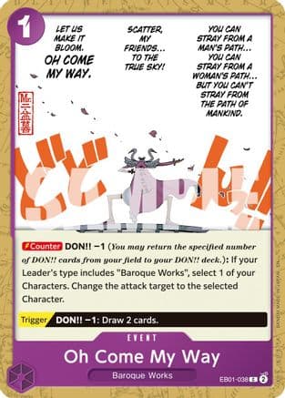 Oh Come My Way (Reprint) (EB01-038) - Premium Booster -The Best- Vol. 2