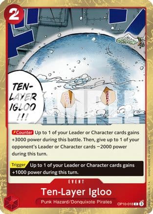 Ten-Layer Igloo (Pirate Foil) (OP10-018) - Premium Booster -The Best- Vol. 2 Foil
