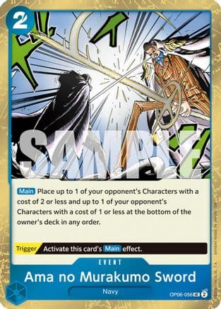 Ama no Murakumo Sword (Pirate Foil) (OP06-056) - Premium Booster -The Best- Vol. 2 Foil