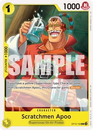 Scratchmen Apoo - OP10-108 (Reprint) (OP10-108) - Premium Booster -The Best- Vol. 2