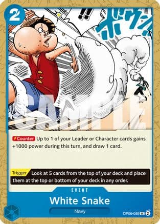 White Snake (Reprint) (OP06-059) - Premium Booster -The Best- Vol. 2