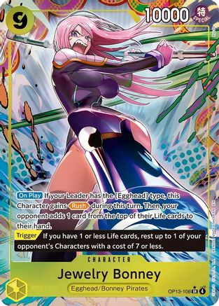 Jewelry Bonney (108) (Alternate Art) (OP13-108) - Carrying On His Will Foil