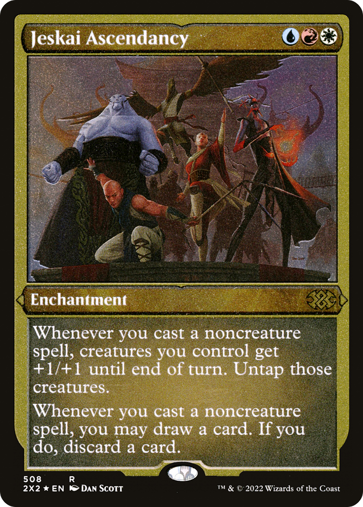 Jeskai Ascendancy (2X2-508) - Double Masters 2022 Etched Foil