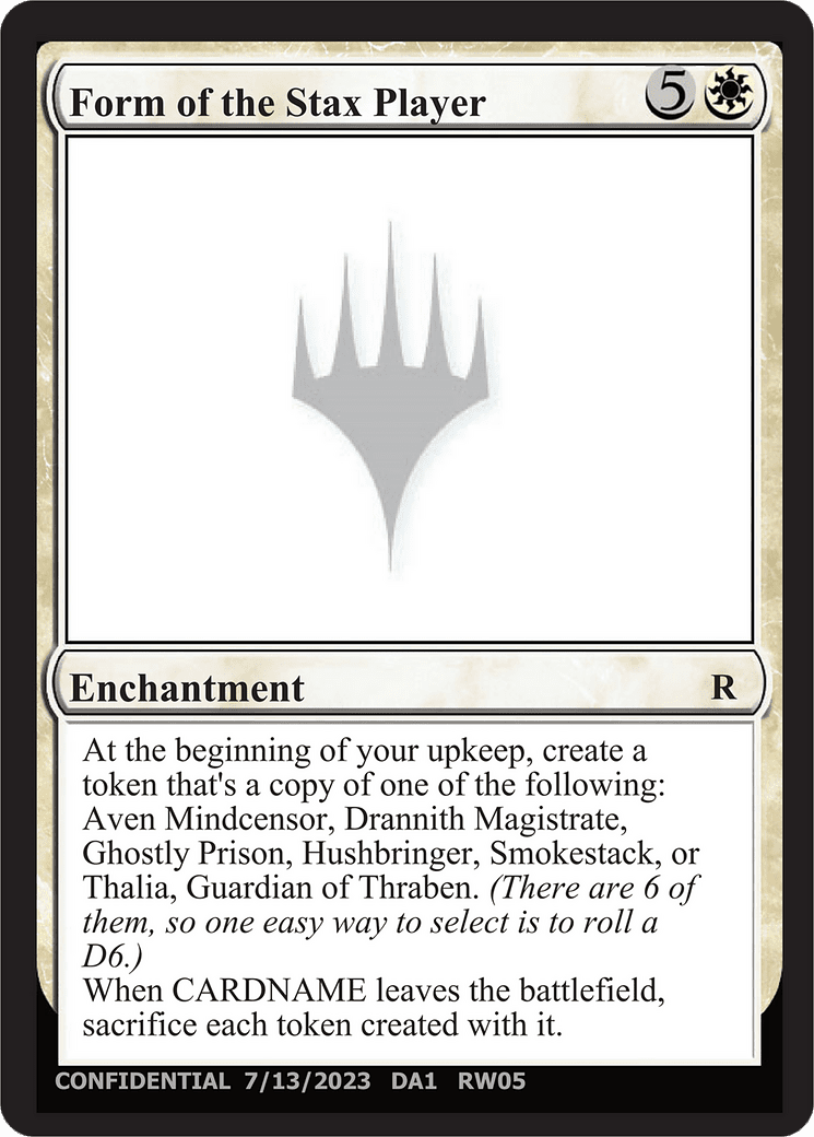 Form of the Stax Player (DA1-RW05B) - Unknown Event