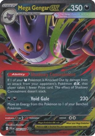 Mega Gengar ex 056- ME02 Phantasmal Flames Holofoil