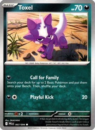 Toxel 067- ME02 Phantasmal Flames Reverse Holofoil