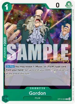 Gordon (OP13-024) - Carrying On His Will: 3rd Anniversary Tournament Cards
