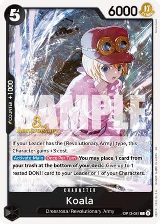 Koala (OP13-081) - Carrying On His Will: 3rd Anniversary Tournament Cards