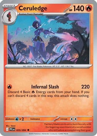 Ceruledge 020- ME02 Phantasmal Flames