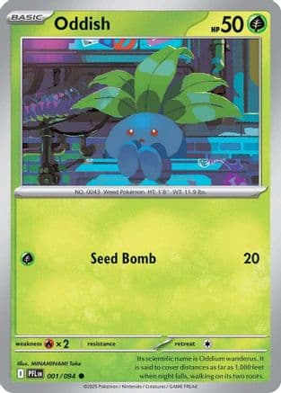 Oddish 001- ME02 Phantasmal Flames