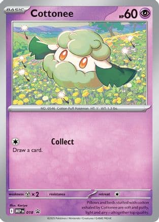 Cottonee (Cosmos Holo) 018- ME Mega Evolution Promo Holofoil