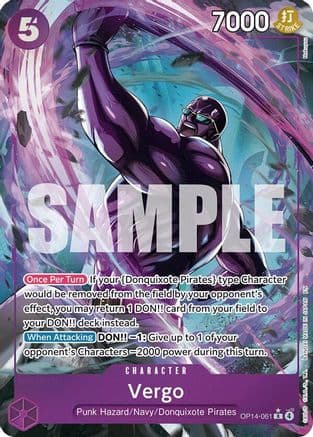 Vergo (Alternate Art) (OP14-061) - The Azure Sea's Seven Foil