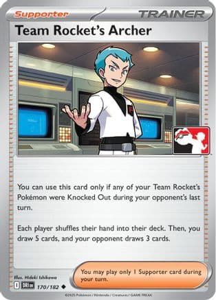 Team Rocket's Archer 170/182 - Prize Pack Series Cards