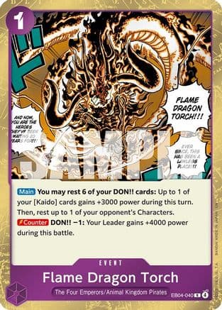 Flame Dragon Torch (EB04-040) - The Azure Sea's Seven Foil