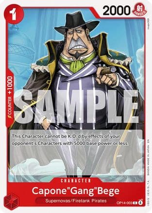 Capone"Gang"Bege (OP14-003) - The Azure Sea's Seven
