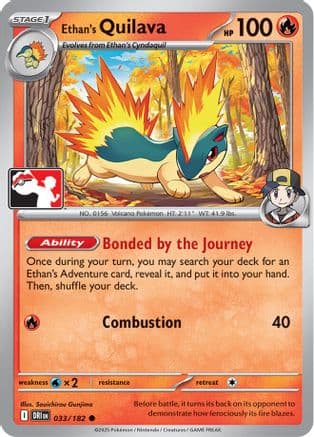 Ethan's Quilava 033/182 - Prize Pack Series Cards