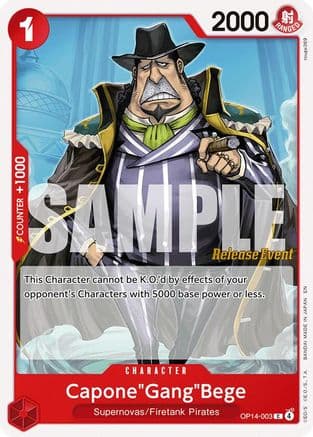Capone"Gang"Bege (OP14-003) - The Azure Sea's Seven Release Event Cards