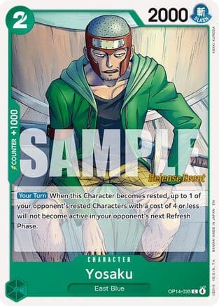 Yosaku (OP14-035) - The Azure Sea's Seven Release Event Cards