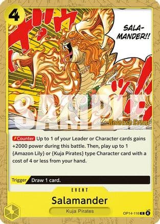 Salamander (OP14-116) - The Azure Sea's Seven Release Event Cards