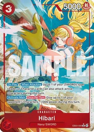 Hibari (Alternate Art) (EB03-008) - Extra Booster: One Piece Heroines Edition Foil