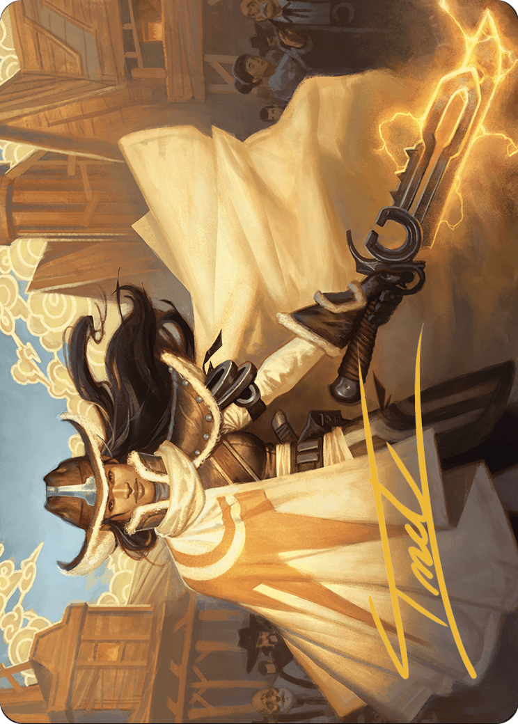 Omenport Vigilante // Omenport Vigilante (AOTJ-003) - Outlaws of Thunder Junction Art Series (Borderless) Foil