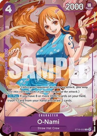 O-Nami - ST18-002 (Dash Pack) (ST18-002) - Extra Booster: One Piece Heroines Edition Foil