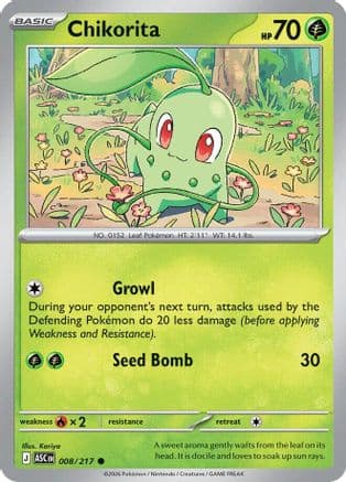 Chikorita 008- ME Ascended Heroes