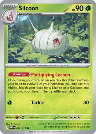 Silcoon 012- ME Ascended Heroes Reverse Holofoil