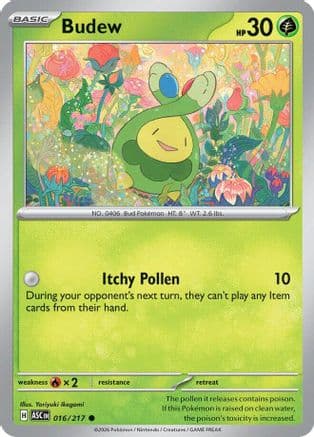 Budew 016/217 - ME Ascended Heroes Reverse Holofoil