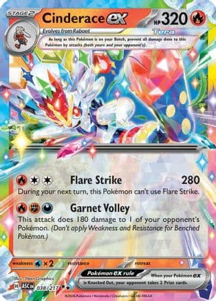 Cinderace ex 038- ME Ascended Heroes Holofoil