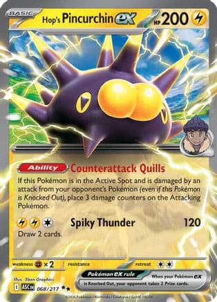 Hop's Pincurchin ex 068- ME Ascended Heroes Holofoil